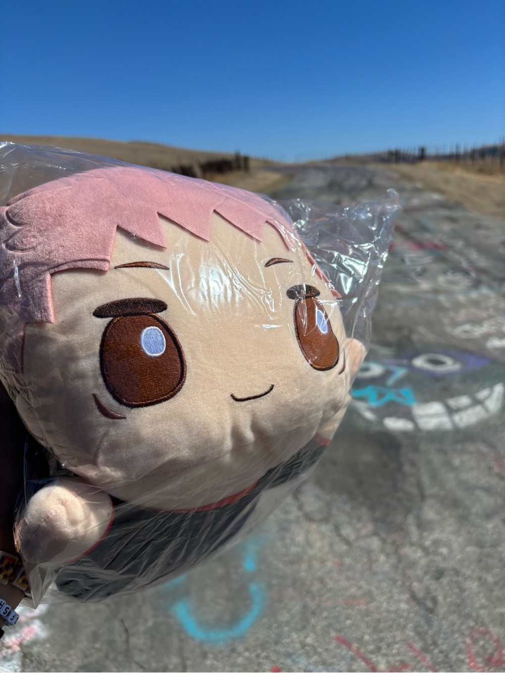 FuRyu Jujutsu Kaisen Yuji Itadori Big Nesoberi Laying Down Plush Toy Anime Decor